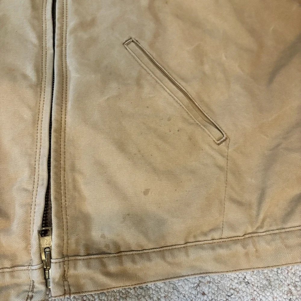 Dickies Chore Coat Size 4XL Brown Duck Blanket Lined Detroit Style Jacket 90s